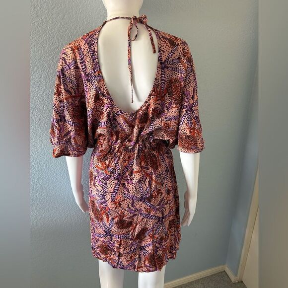 Seafolly Pink /Orange Floral Coverup or Summer Dress, Size Medium, NWOt - Picture 5 of 12